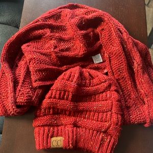 CC hat and scarf combo